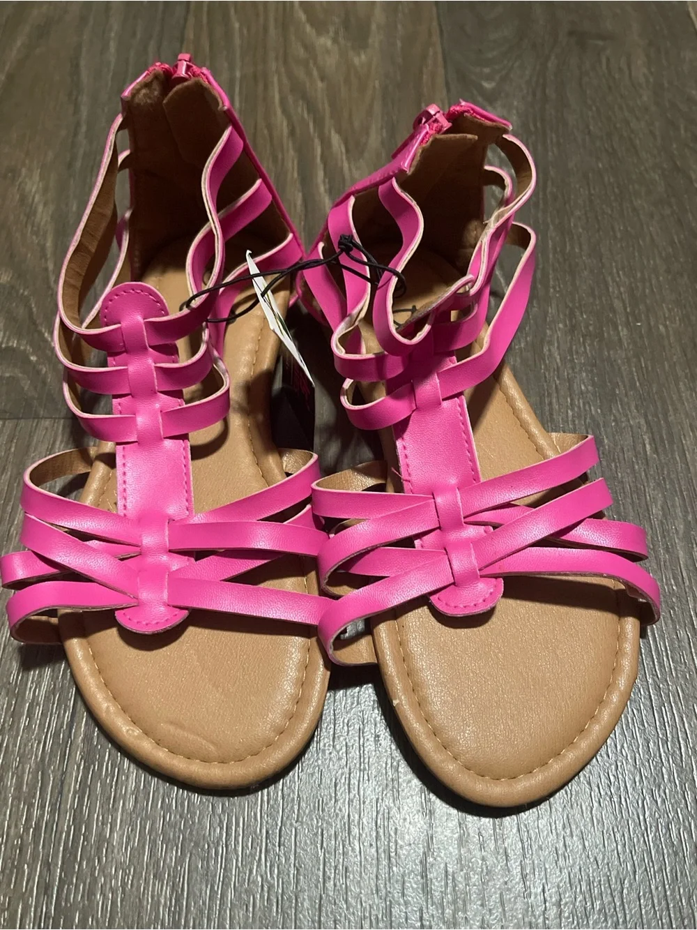 Girl’s Hot Pink Strappy Gladiator Sandals